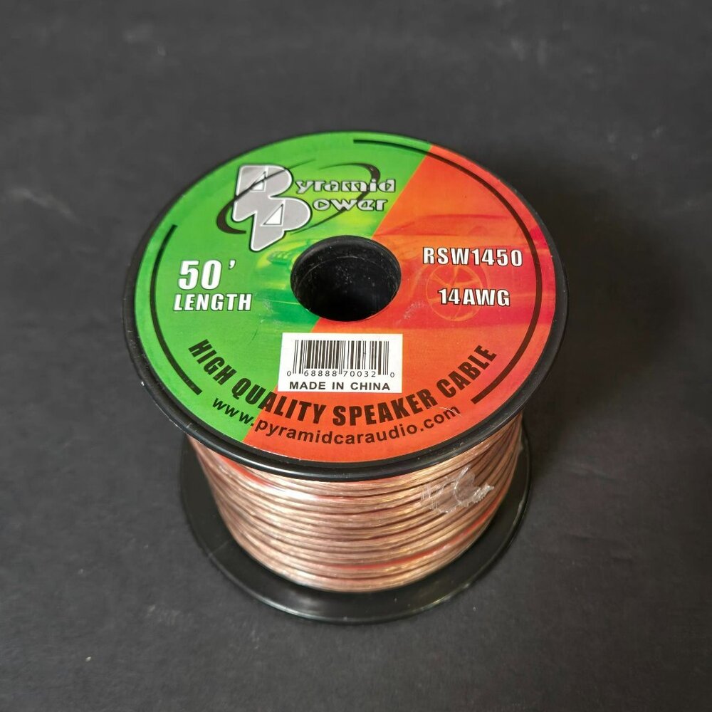 Pyramid Power 14AWG High-Quality 50 Speaker Cable RSW1450 Home & Car Audio